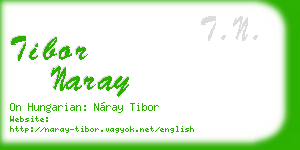 tibor naray business card